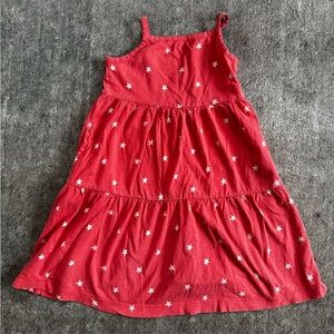 Primary tiered tank dress with stars